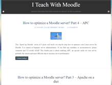 Tablet Screenshot of iteachwithmoodle.com